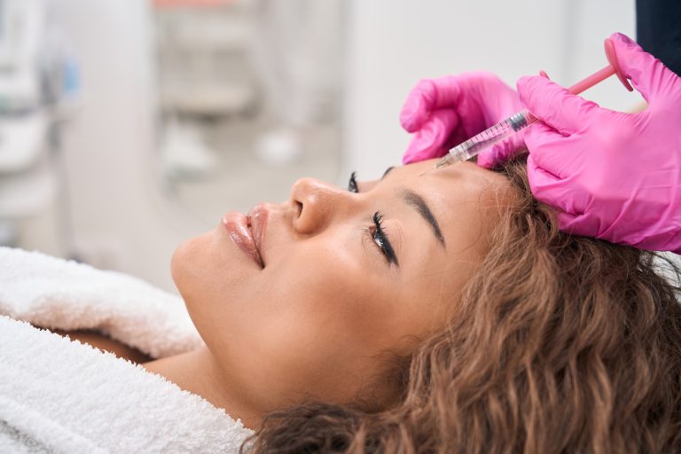 Woman receiving Botox in Reston